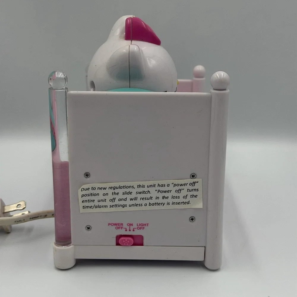 HELLO KITTY Sleeping Kitty Alarm Clock Radio Nightlight KT2052P TESTED